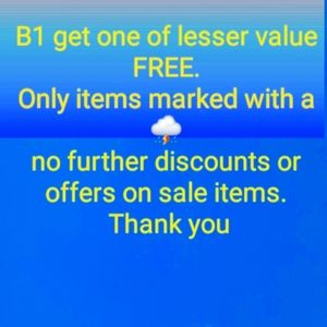 Sale B1G1 Free of lesser value